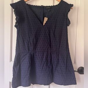 J Crew Swiss dot top